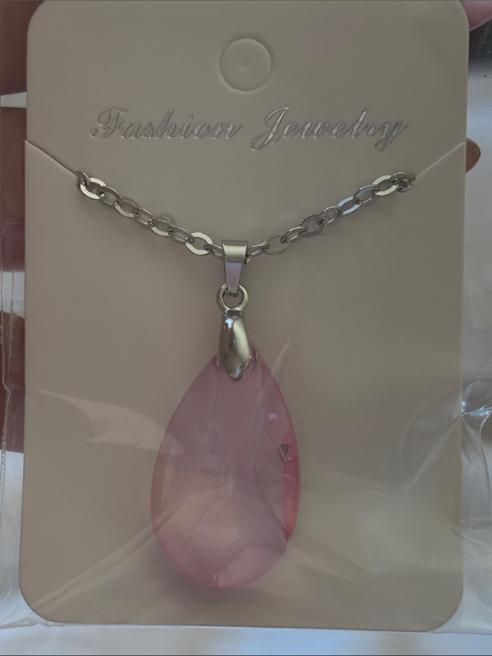 Teardrop Cubic Zirconia Necklace NEW (1) - Picture 6 of 13